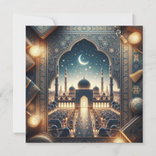 Eid Mubarak Customisable Greetings Text Holiday Card