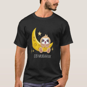 Eid Mubarak-Eid Al Fitr Islamic Holidays For Sloth T-Shirt
