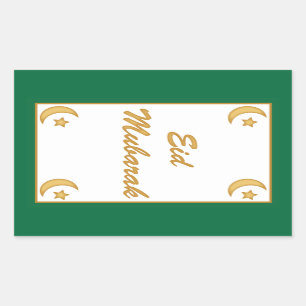 Eid Mubarak Eid al Fitr Rectangular Sticker