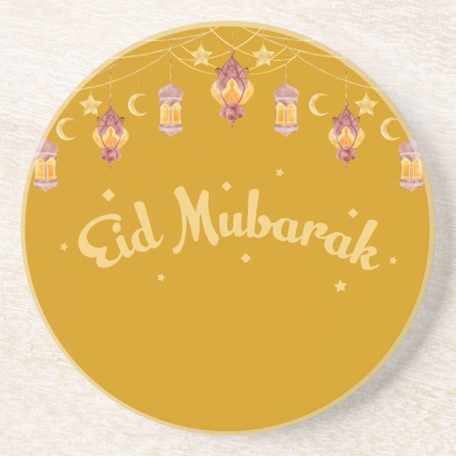 EID MUBARAK - EID  T-Shirt Throw Pillow Coaster (Front)