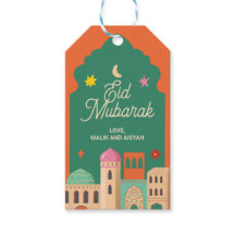 Eid Mubarak Favor Tags | Hand-Drawn Archways