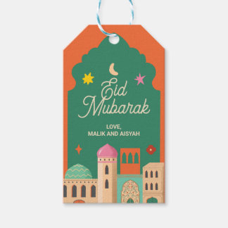 Eid Mubarak Favor Tags | Hand-Drawn Archways