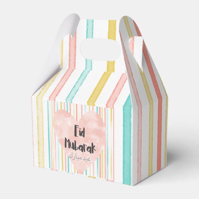 Eid Mubarak Favour Box (Pastel) (Back Side)