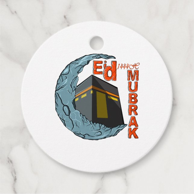 Eid mubarak favour tags (Front)