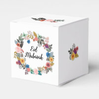 EID MUBARAK FLORAL WREATH FAVOUR CUBE