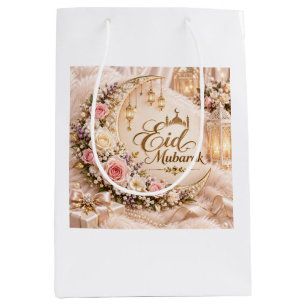 Eid Mubarak Gift Bag Floral Islamic Gift Bag