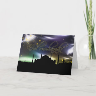 Eid mubarak greeting card