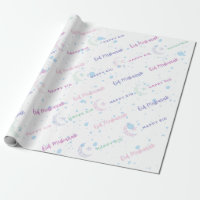 Eid Mubarak/ Happy Eid/Ramadan Wrapping Paper 
