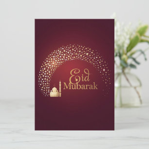 Eid Mubarak Modern Personalised card