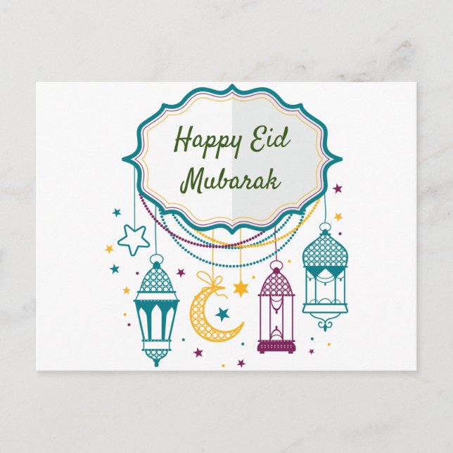 Eid Mubarak Postcards (Front)