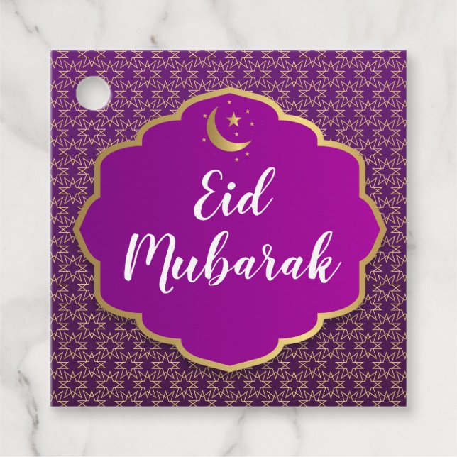 Eid Mubarak Purple Tag (Front)