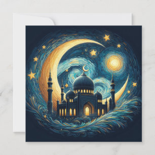 Eid Mubarak Ramadan Customisable Greetings Text Holiday Card