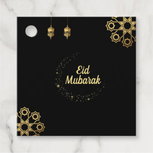 Eid Mubarak / Ramadan Kareem Golden Customise Favour Tags