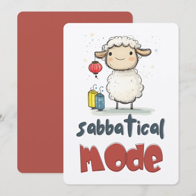 Eid Mubarak!! Sheep on Sabbatical | Fully Packed Invitation (Front/Back)
