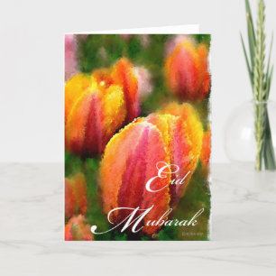 Eid Mubarak-Tulips Holiday Card