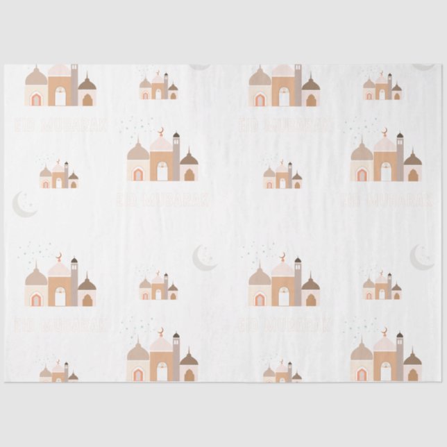 Eid, Ramadan, Islamic Gift wrap Tissue Paper (Front)