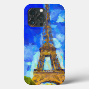 Eifel Tower in the style of Van Gogh iPhone 13 Pro Case