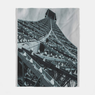 Eifel tower Paris Steel and the sky Fleece Blanket
