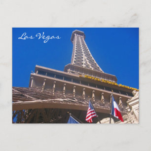 eiffel las vegas postcard