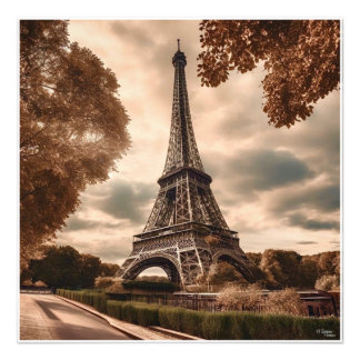 Eiffel photo print