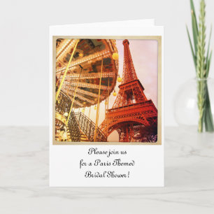 Eiffel Tower and Carrousel Invitation