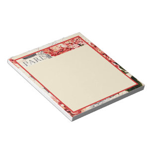 Eiffel Tower and hydrangea Notepad
