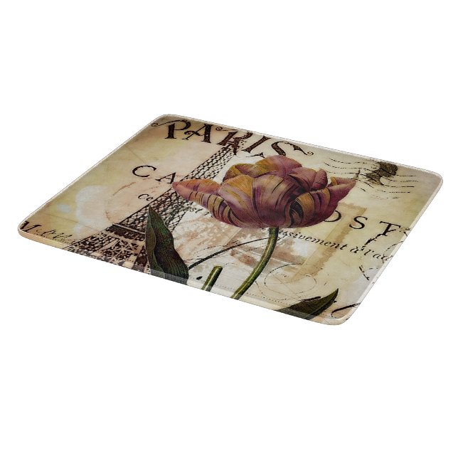 Eiffel tower and tulip cutting board (Corner)