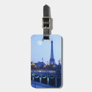 Eiffel Tower at Dusk Luggage Tag