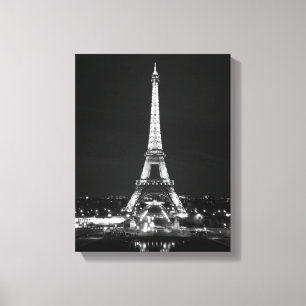 Eiffel Tower at Night Canvas Print