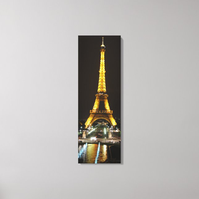 Eiffel Tower at Night Canvas Print (Front)
