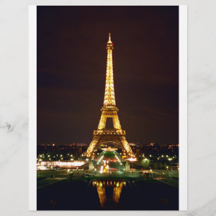 Eiffel Tower at Night - Colour Flyer