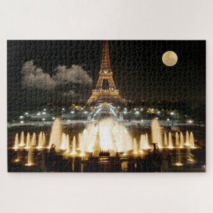 Eiffel Tower at Night. Jigsaw Puzzle