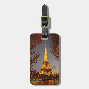 Eiffel Tower at Night  -  Luggage Tag