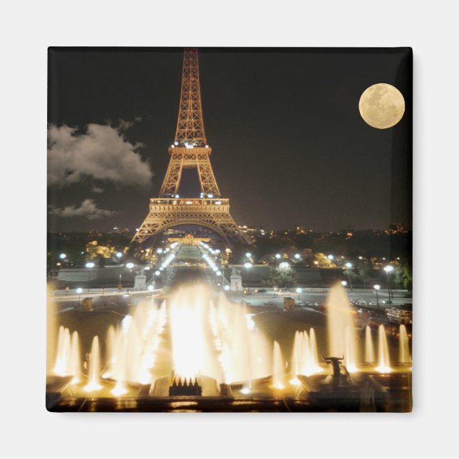 Eiffel Tower at Night Magnet (Front)