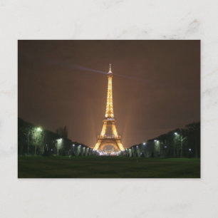 Eiffel Tower at Night  Postcard