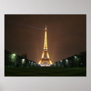 Eiffel Tower at Night  Poster