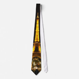 Eiffel Tower at night, tie