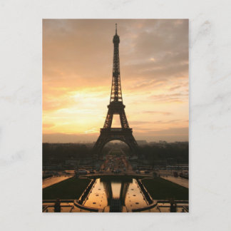 Eiffel Tower at Sunrise from the Trocadero Postcard
