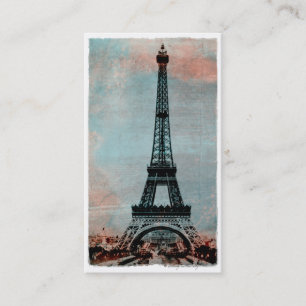 Eiffel Tower at Sunrise Vintage Style #3 Business Card