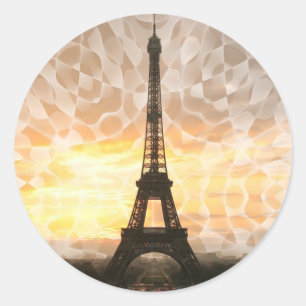 Eiffel Tower At Sunset Sticker