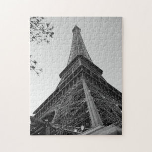 Eiffel Tower b/w Jigsaw Puzzle