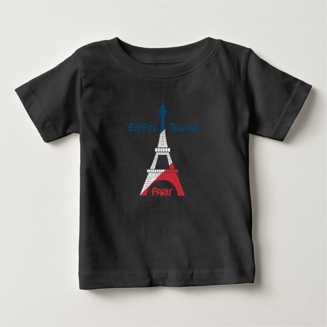 Eiffel Tower  Baby T-Shirt (Front)