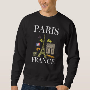 Eiffel Tower Beautiful Women Paris France Premium Sweatshirt