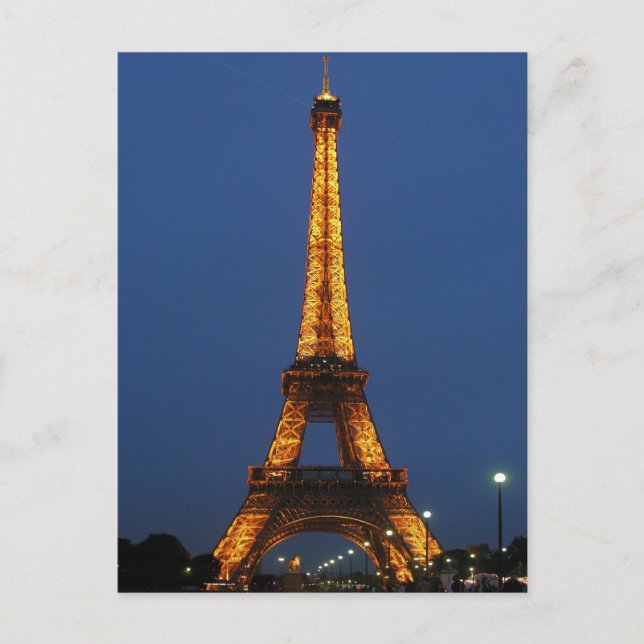 Eiffel Tower Beauty Postcard (Front)