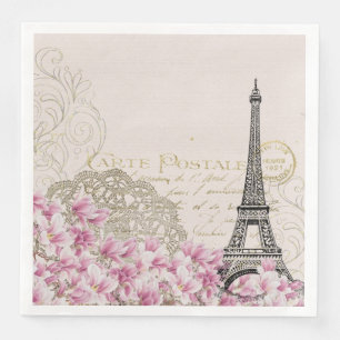 Eiffel Tower Best Wedding Destination Paris Europe Napkin