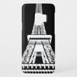Eiffel Tower Black White Image Case-Mate Samsung Galaxy S9 Case<br><div class="desc">Paris Eiffel Tower Black and White Artwork Image</div>
