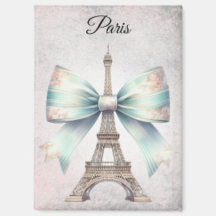 Eiffel Tower & Bow Magnet