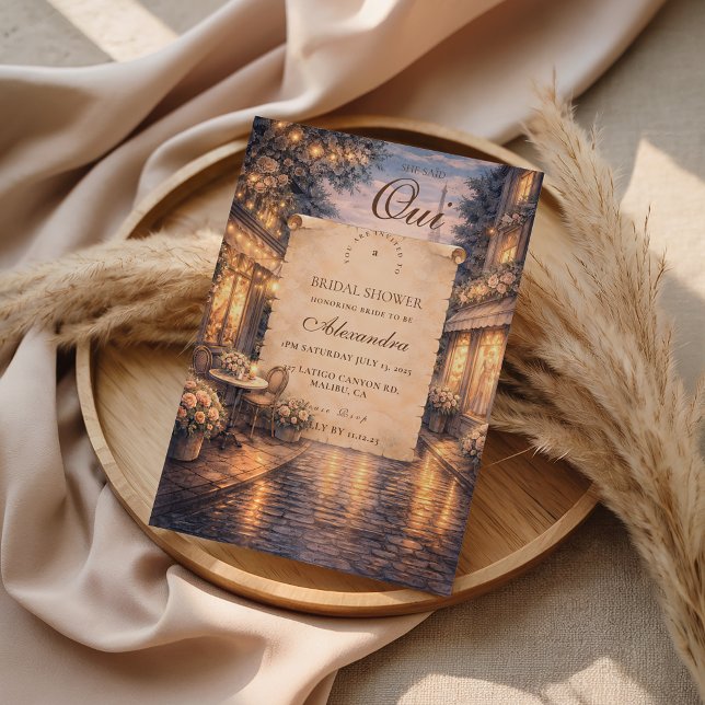 Eiffel Tower Bridal Shower Invitation (Creator Uploaded)