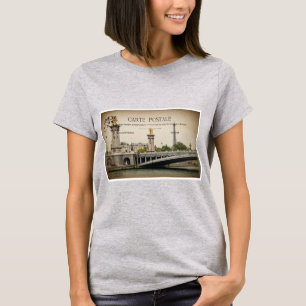 Eiffel Tower Bridge, Paris France T-Shirt