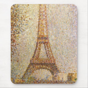 Eiffel Tower by Georges Seurat, Vintage Fine Art Mouse Pad